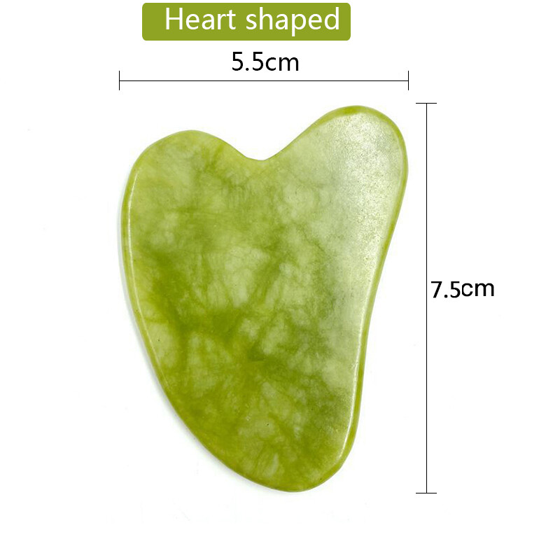 WOOLOVE Jade Stone Gua Sha Scraper Board Facial Massager for face Guasha Natural gouache scraper for Face Skin Lifting Beauty Care Tools