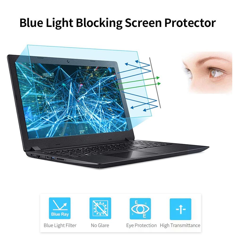 Blue Light Blocking Screen Protector High Transmittance/Anti UV&Glare Filter Screen Film For 13.3'' - 27'' Monitor Or Laptop