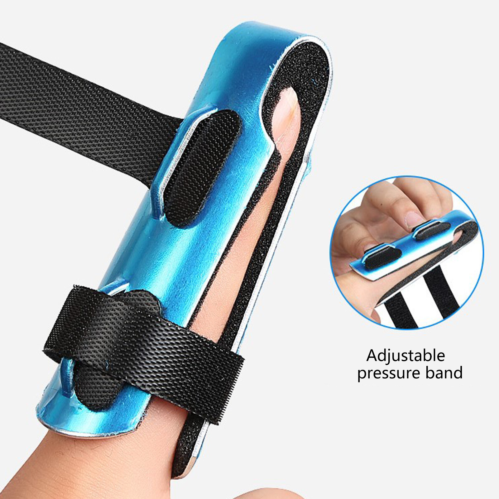 SI Anti-scratch Finger Splint Strong Breathable Ergonomic Protect Hand Immobilization Support Brace Finger Splint for Home Useful Hand Splint