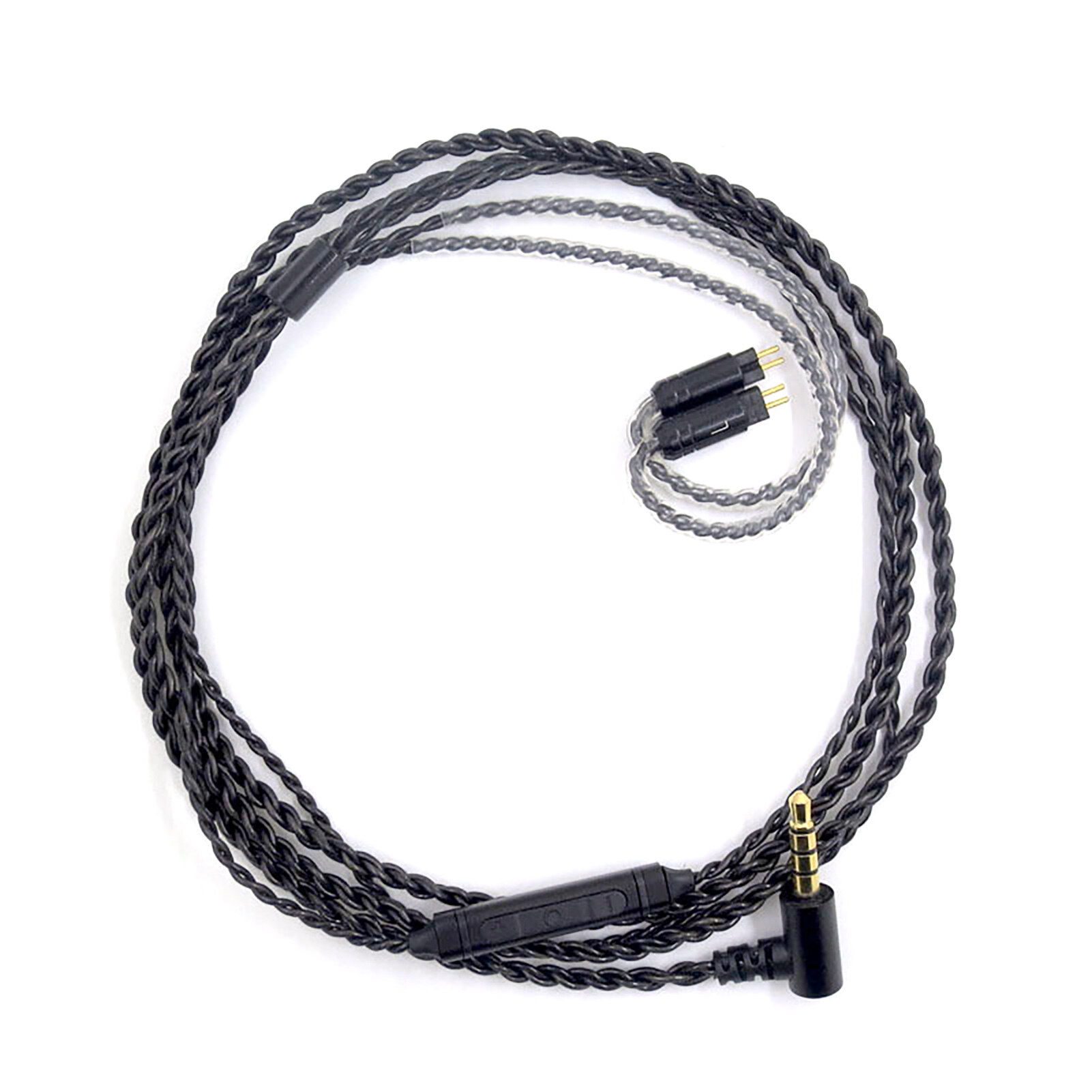 Baicai Kitchen Earphone Cable Professional High Strength 3.5mm Headphone Audio Cable Replacement with Mic for Shure SE215/for Sennheiser IE80S/for Audio-Technica A2DC/LS70/IM50/IM04 Solid Earphone Audio