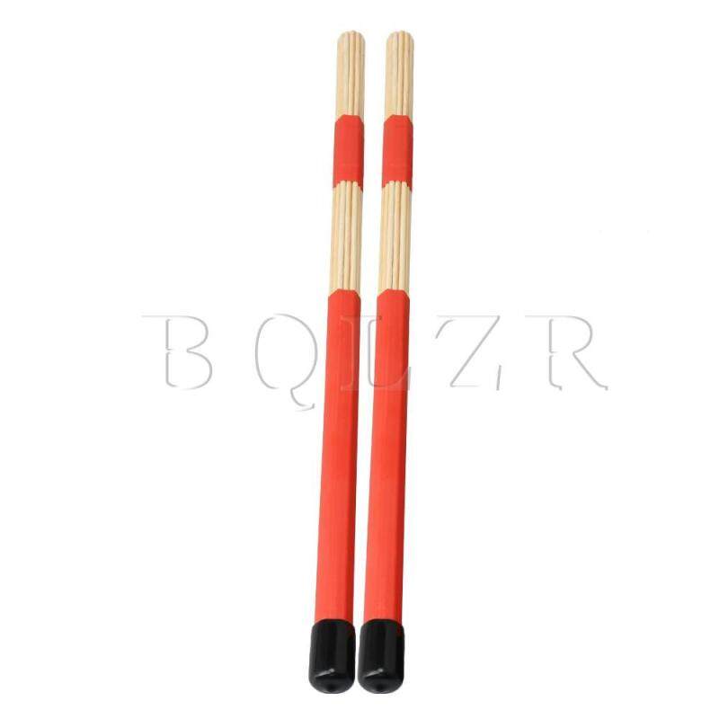 40x1.5 cm Tre Trống Jazz Cần Bàn Chải Gậy Dùi Trống Thay Thế bộ 2 Đỏ
