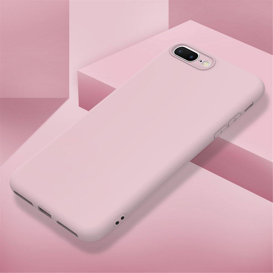 Compatible with iPhone 8 Plus (5.5") / iPhone 7 Plus CaseỐp lưng silicon mềm mới mềm Vỏ màu dễ thương Bộ đệm chống sốc Vỏ điện thoại Phone Casing
