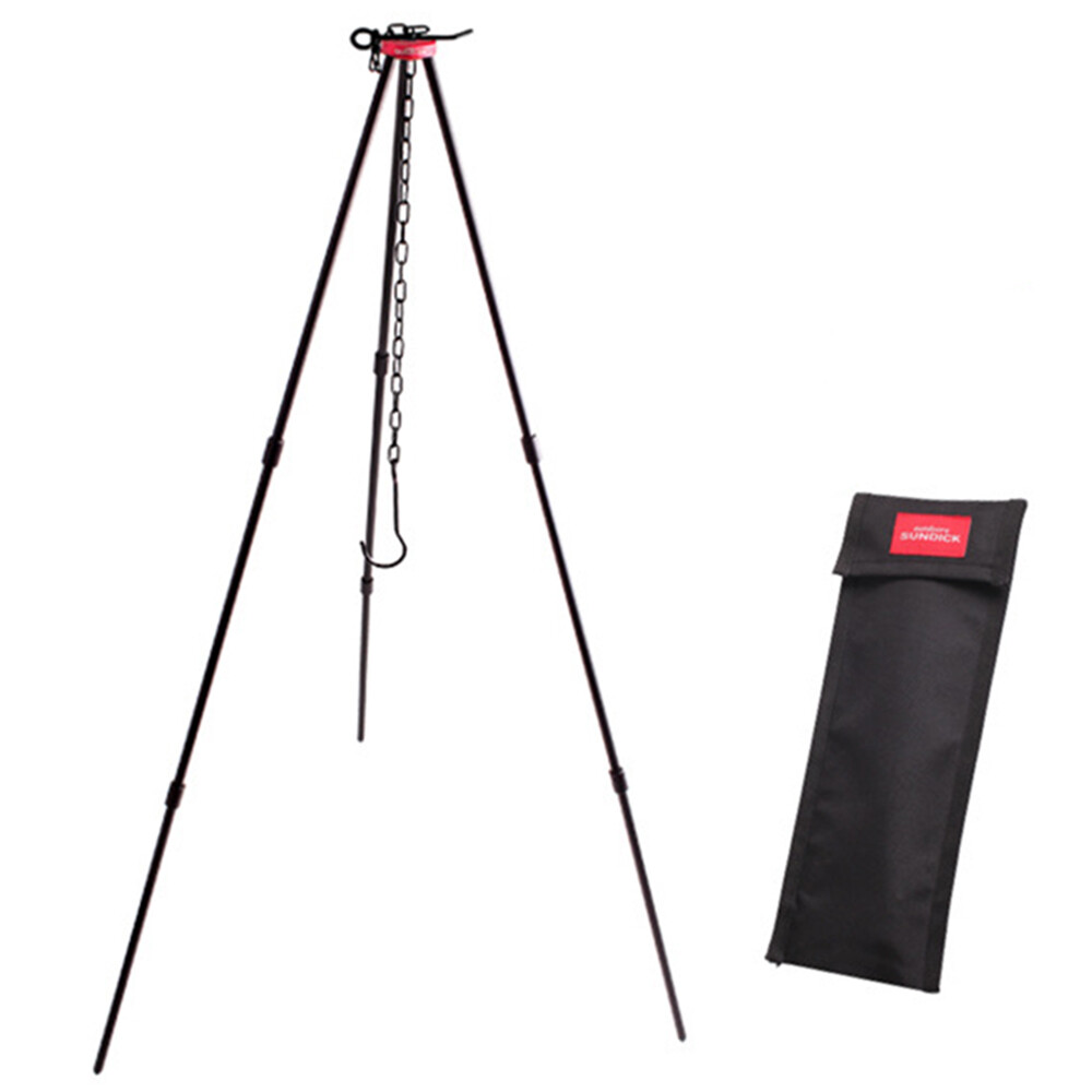 sundick Camping Bonfire Tripod Portable Triangle Support Camping Bonfire Frame