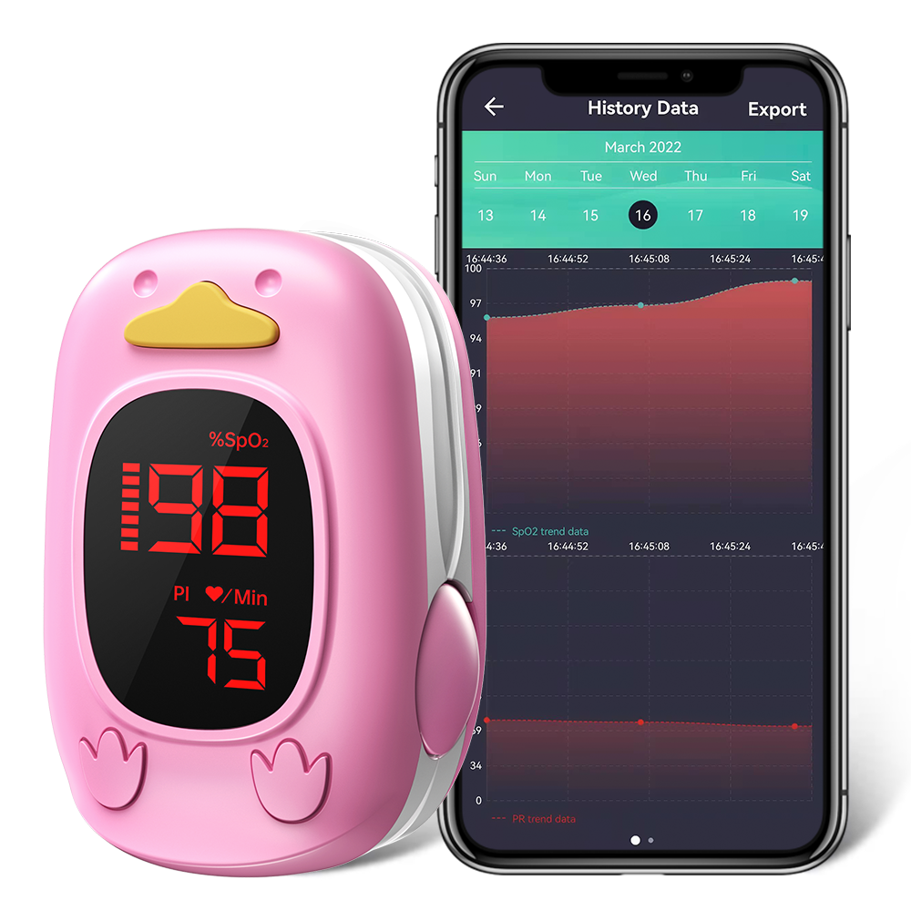 HealthTree Care Pulse Oximeter for Kids Infant Pulse Oximeter Fingertip