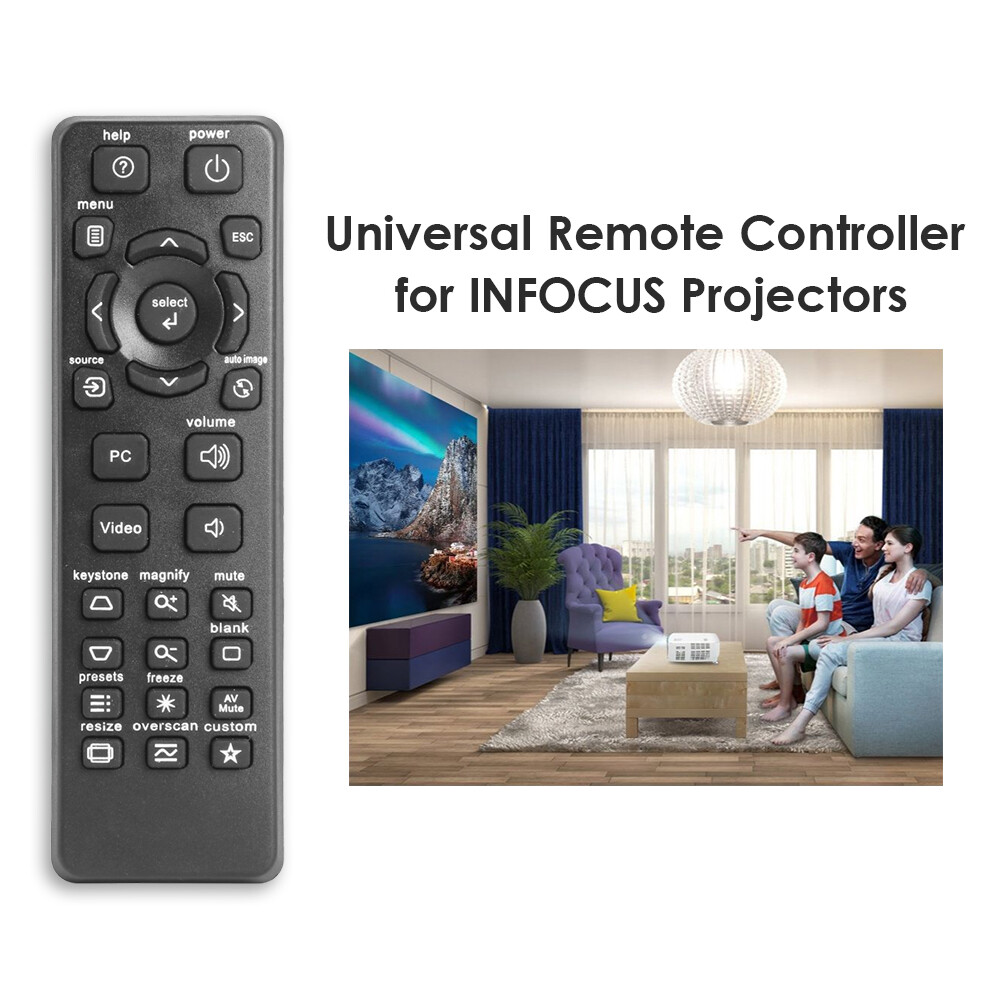 Projector Remote Control for InFocus IN112 IN114 IN124 IN3136 Replacement