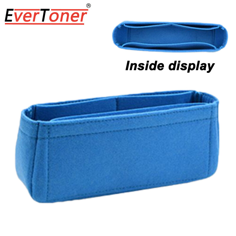 EverToner Fits for MLB Monogram Underarm Bag Inner Liner Bag Felt Insert Bag Organizing Storage Bag Stretching Type Bag in Bag