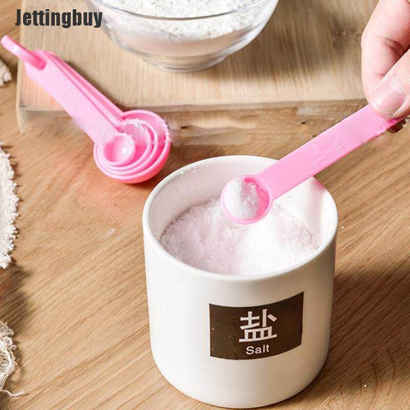[Jettingbuy] 5PCS/Set Measuring Spoons Kitchen Ladle Baking Cooking Coffee Tools Kitchen Tool