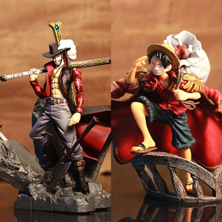 Anime One Piece Figure Monkey D Luffy Strawhat Pirate Ship Dracule Hawk Eyes Mihawk Shichibukai 海贼王蒙奇d 路飞草帽船长王下七武海鹰眼 Lazada