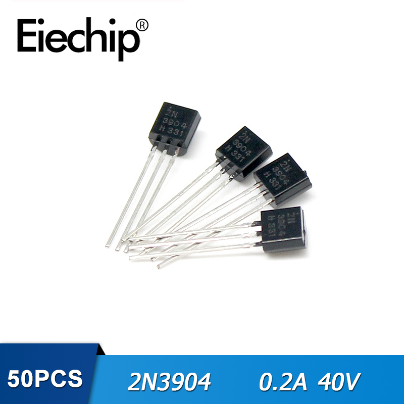 Arduino Raspberry Pi Electronic Components 50-Piece 2N3904 NPN ...