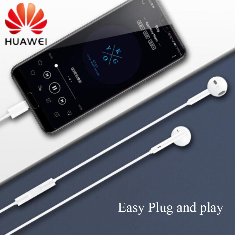 Huawei Gốc Cm33 Cổ Điển Tai Nghe loại USB C Trong Tai Nghe Âm Lượng tai nghe mic Huawei P20 Pro P30 Mate Tai Nghe Nova 5