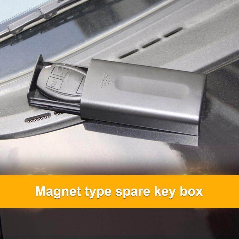 Hidden Car Memo Key Car Chassis Spare Powerful Magnet Key Box Portable Safe Key Storage Car Outdoor Secret Box Plastic Black