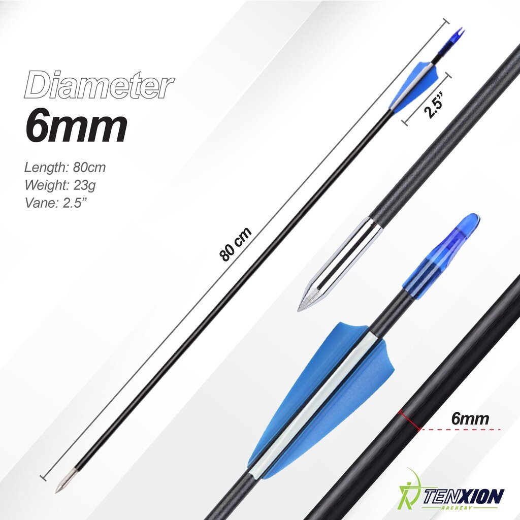 TenXion Archery Fiberglass Arrow Compound Recurve Bow Arrows Compound