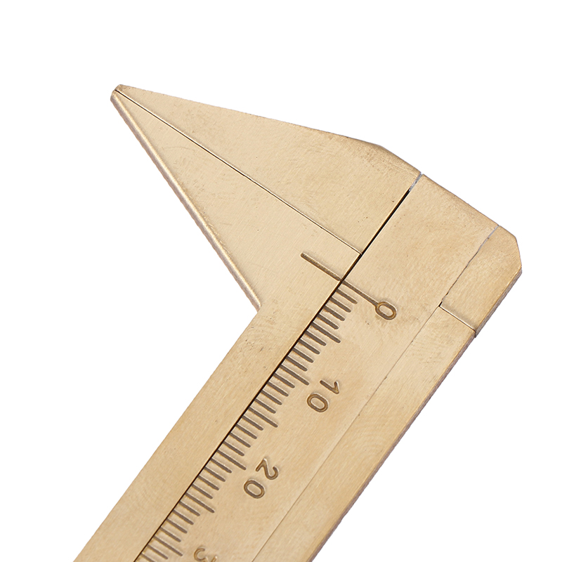 Bernier Ruler Brass calipers portable mini vernier outdoor tools stationery measuring ...