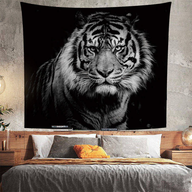Wholesale Custom Printed Lion Tapestry Fabric Wall Hanging Tapestry 3D Tapestry