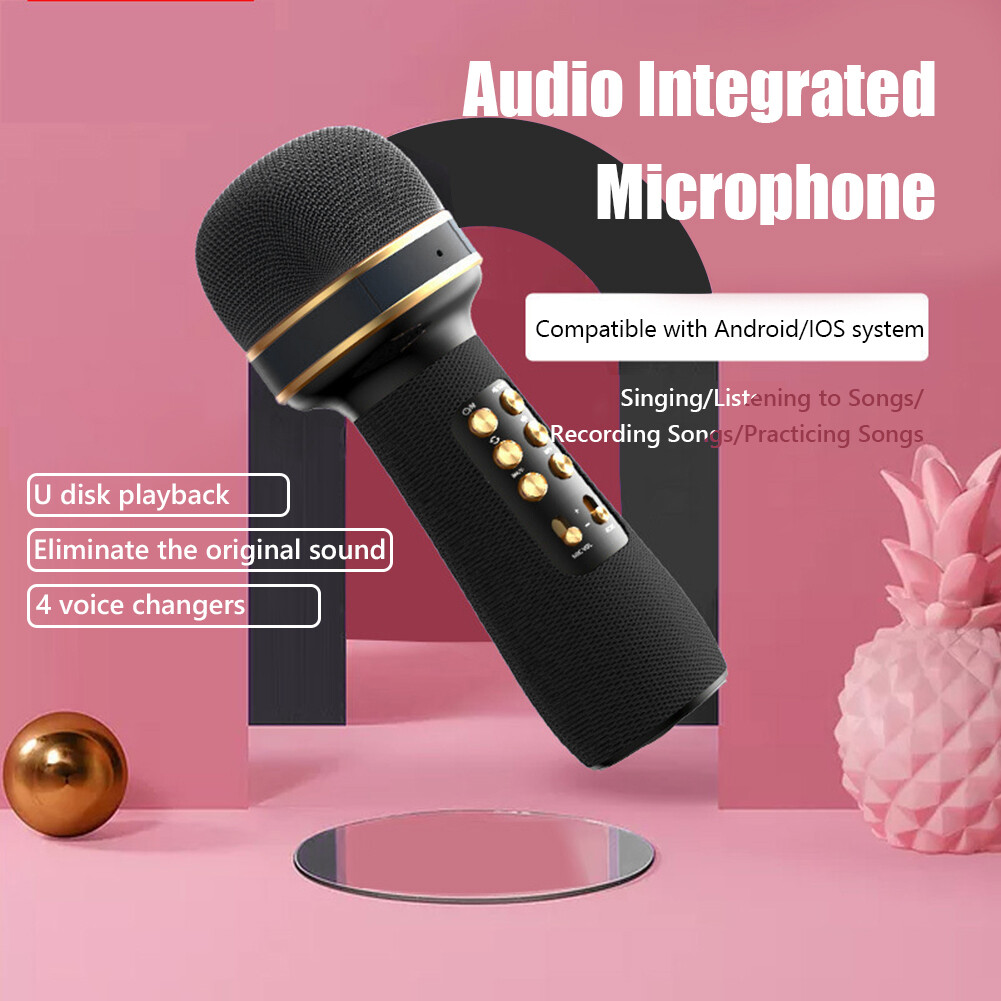 Micrô Không Dây Tương Thích Bluetooth WS-898 + FM + Loa Âm Thanh Thay Đổi Giọng Nói