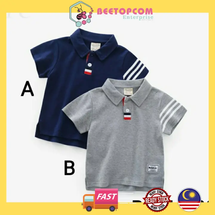 2 year old white polo shirt