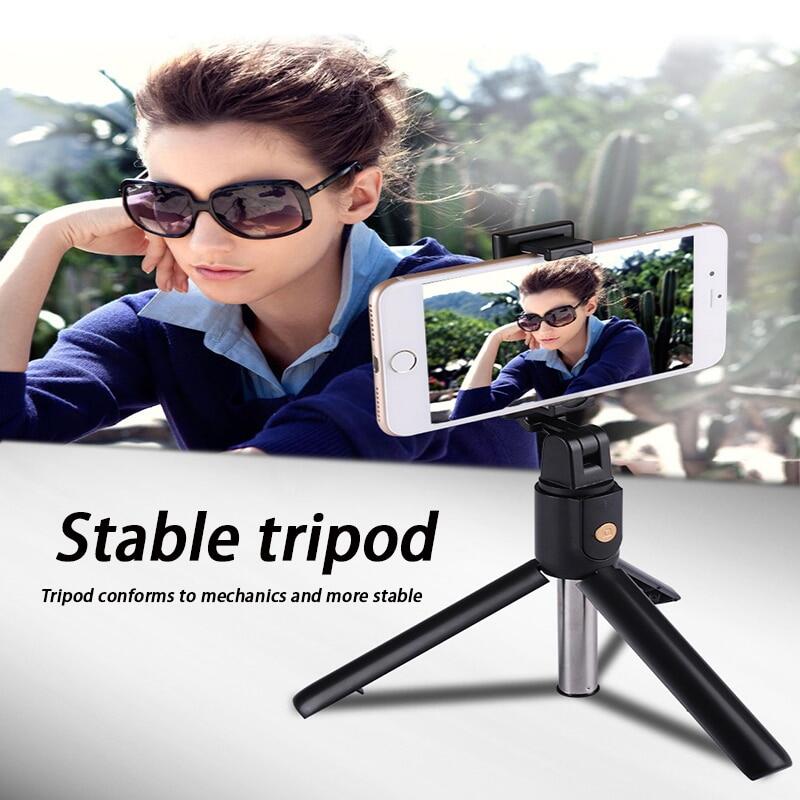 HOCE KO7 Portable Bluetooth Tripod Selfie Stick for Mobile Phone Photo Taking Remote Control Foldable Expandable Tripod Stand Pole
