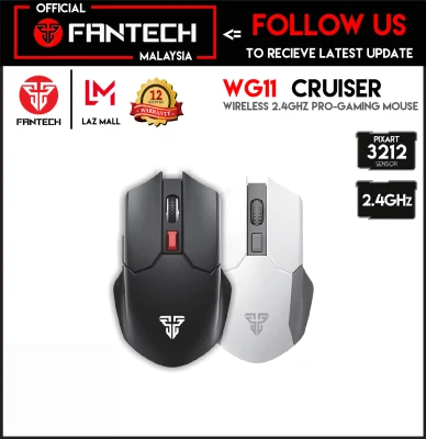 Fantech WG11 Cruiser 2400 DPI Wireless 2.4GHz Pro Silent Gaming Mouse