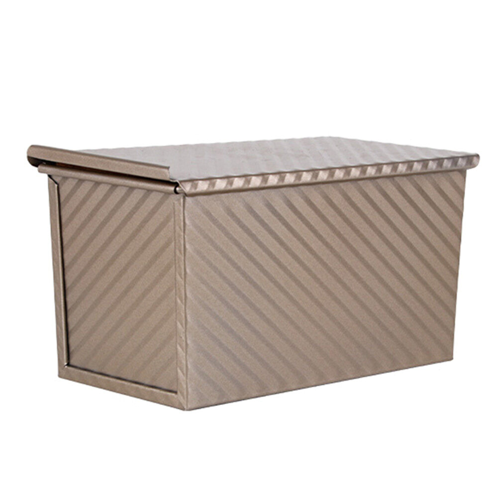 Loaf Pan With Cover Bread Baking Mould Cake Toast NonStick Toast Box