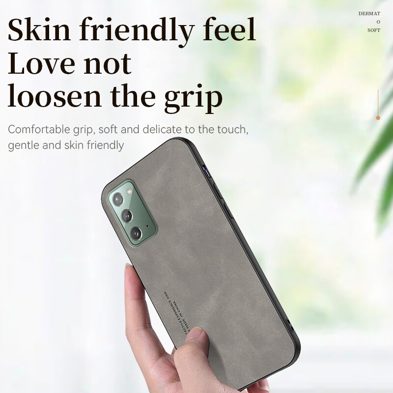 For Samsung Galaxy Note 20 Case Samsung Note20 TPU Soft Shockproof Matte Phone Casing Leather Texture Cover