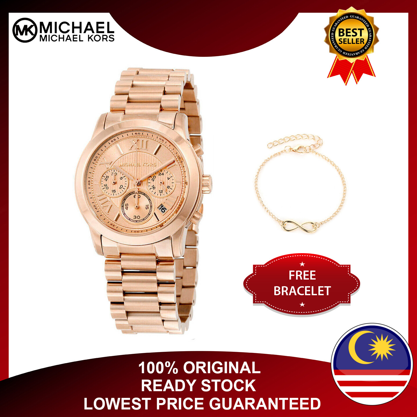 MICHAEL KORS Watch Bradshaw Rose Dial 