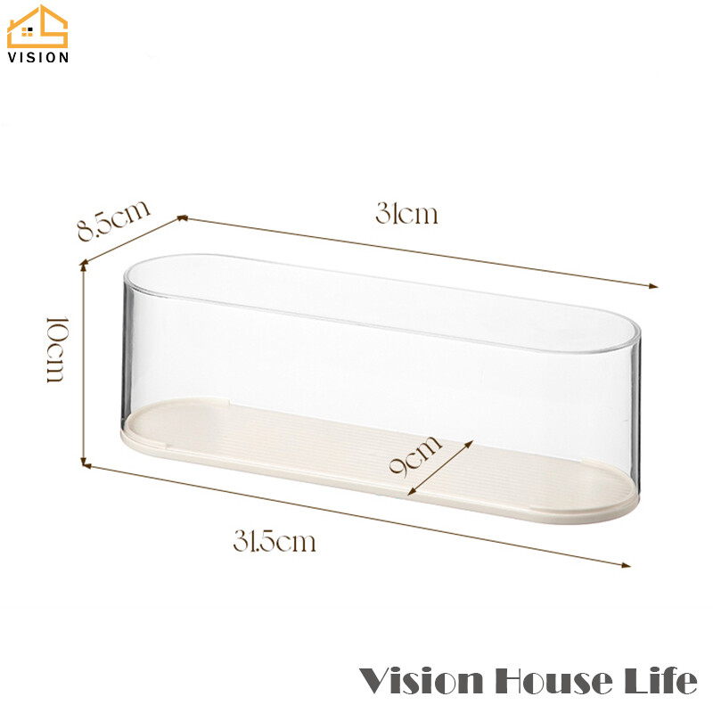 Tầm Nhìn 1Pcs Stackable Đồ Chơi Lưu Trữ Hộp Trong Suốt Chống Bụi Mô hình búp bê hộp hiển thị Pop Mart Tay Cầm giá lưu trữ Với Rõ Ràng Bìa Cầm Tay kệ trưng bày