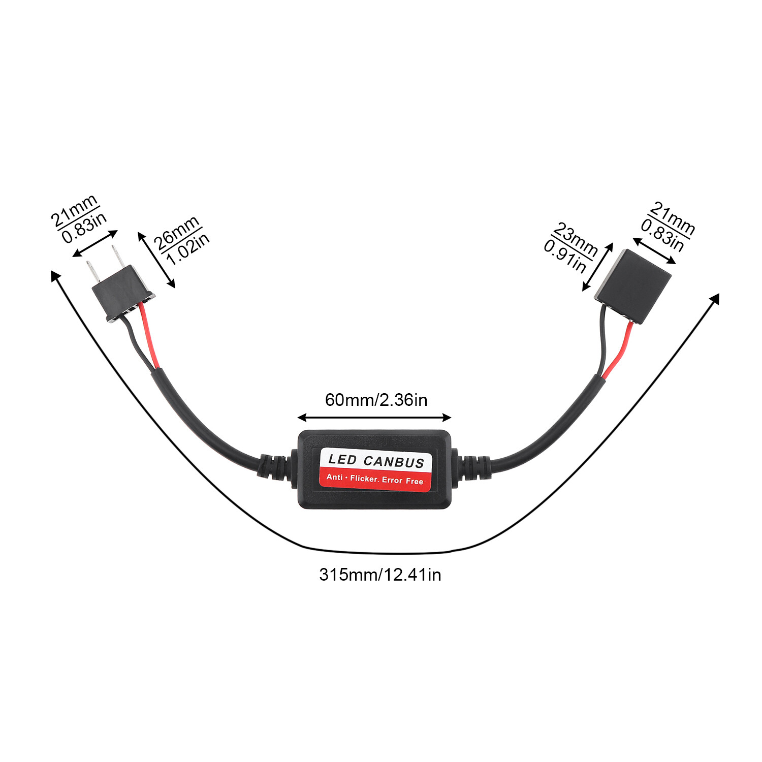 Đèn Pha Led Bộ giải mã CANBUS canceller không có lỗi điện trở chống nhấp nháy cảnh báo lỗi canceller H1/h3/H7/H8/H9/H11/H4/9003/9004/9007/9005/HB3/9006/HB4/9012/880/881/H27/H13/9008/H16/5202
