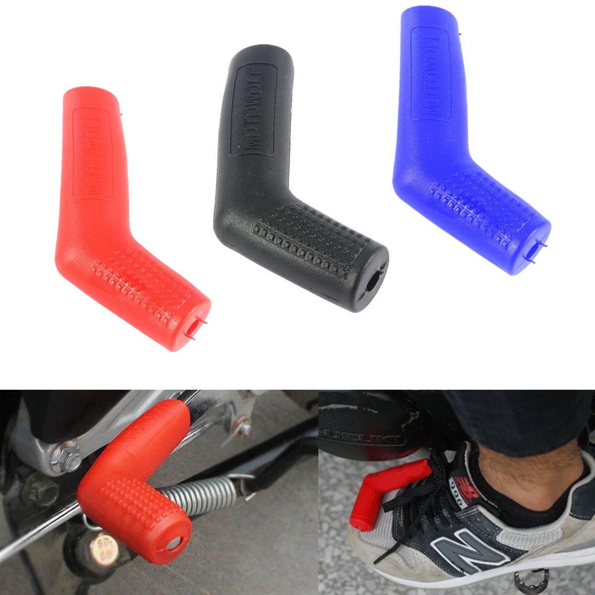 Car Time Universal Motorcycle Gear Shift Lever Sock Gear Shifter Boot Shoe Shift Case Protectors Covers Motorcycle Lever Sock Boot Shoe Cover Case Protectors Motorcycle Motobike Accessories MOTO Part
