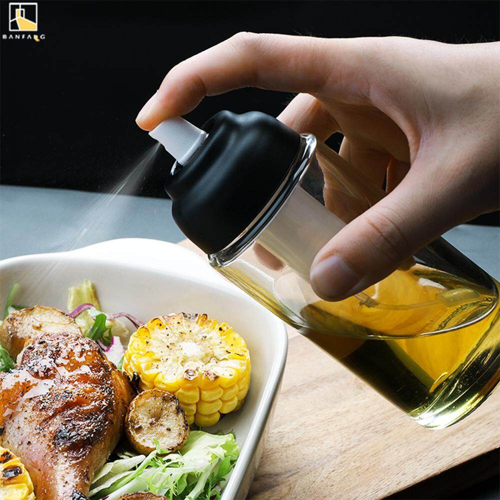 BANFANGAir-pressure glass oil spray bottle fitness quantitative oil control oil can kitchen leakproof barbecue spray oil can