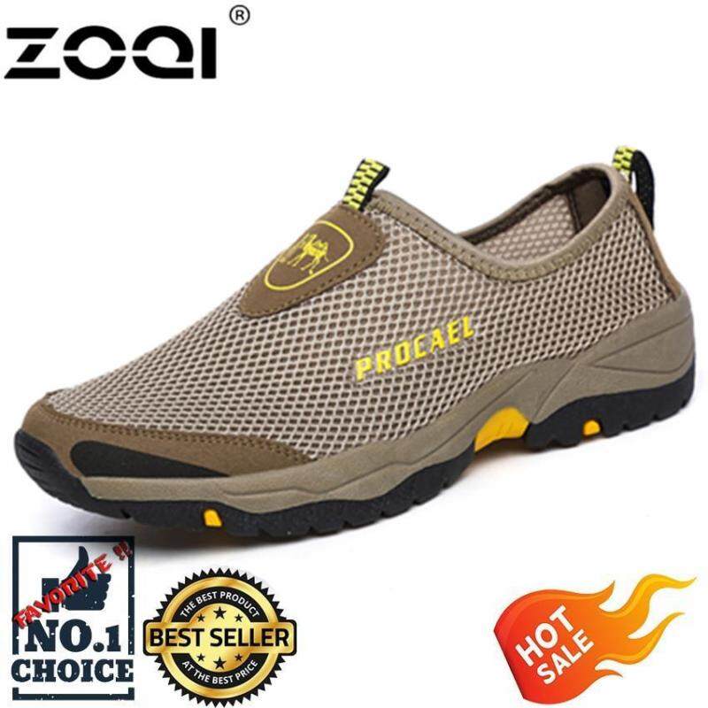 Zoqi thời trang Giày lưới slip-on giày tập đi (Xanh Lá)-quốc tế