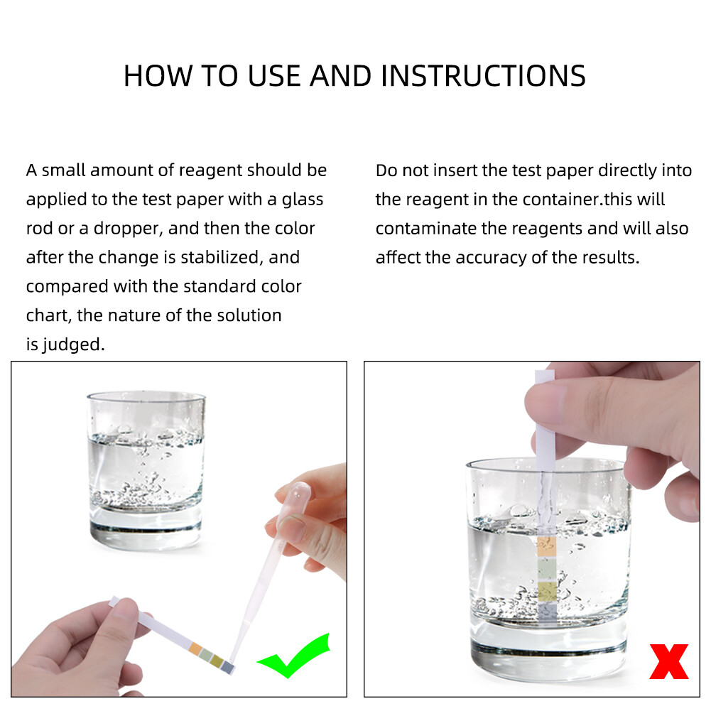 Rcyago 100 Que/Hộp PH Thử Đầy Đủ Quy Mô Đèn Báo Giấy Thử Nghiệm Cao Cấp Quỳ Bút Thử Giấy Lý Tưởng Cho kiểm Tra Độ PH Của Nước