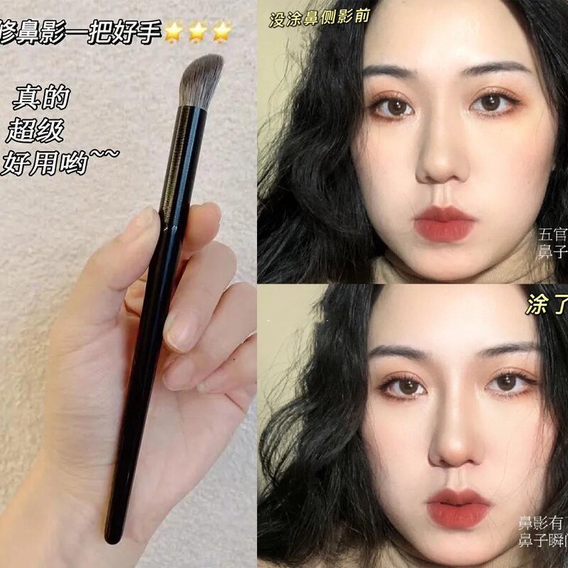 1 Chiếc Cọ Che Khuyết Điểm Cọ Che Bóng Sửa Mũi Lông Mày Dụng Cụ Trang Điểm Cầm Tay Che Bóng Bên Hông Cọ Phấn Mắt Nhỏ Cầm Tay Mô Tả