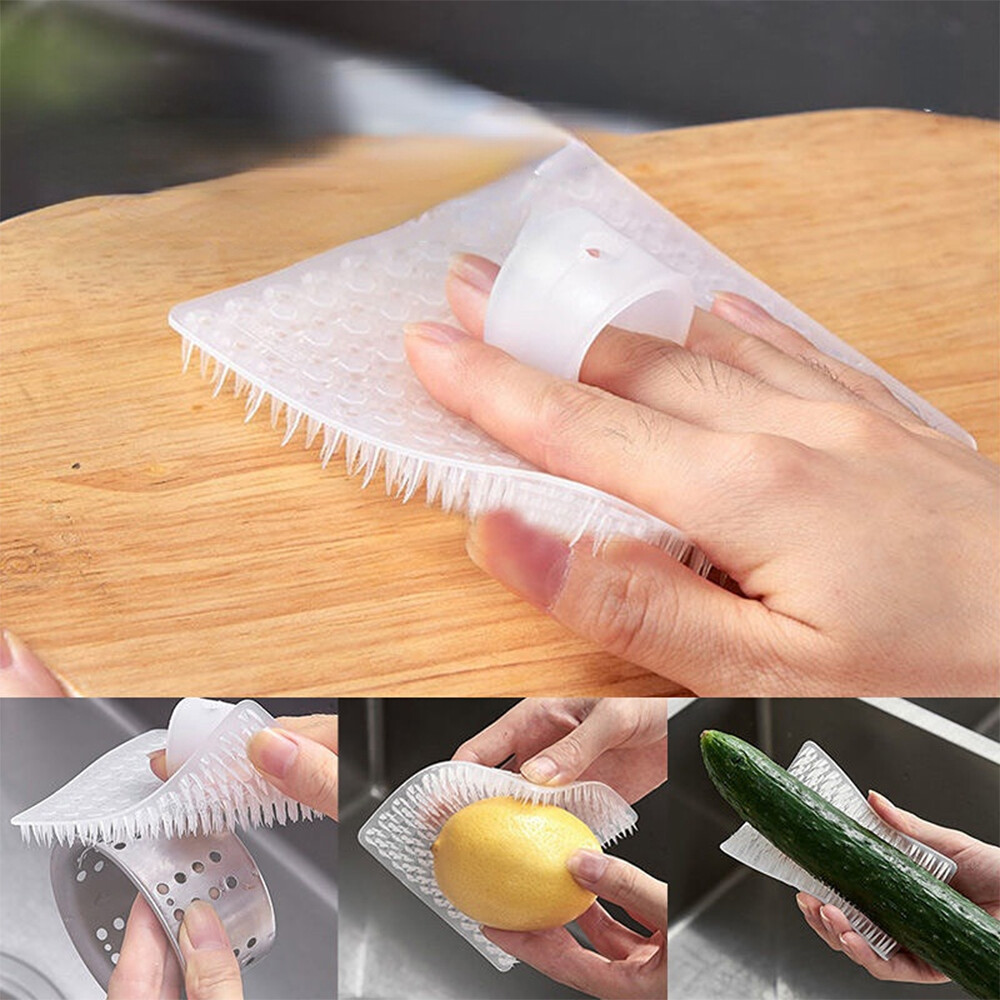 Kitchen Non-stick Dishwashing Brush Bendable Fruit Brush Vegetable Brush Multipurpose Cleaning Brush Brush Fruit