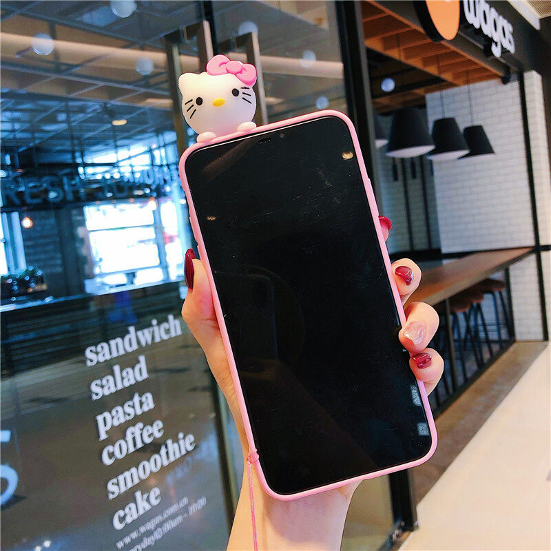 For Xiaomi Redmi Note 8 Redmi Note 8 Pro Redmi Note 9 Pro Redmi Note 9s Mi 9T Mi 9T Pro Mi 7 Mi 8 Mi 9 Mi 10 Mi 10 Pro Mi CC9e Mi A3 Redmi Note 9 Pro Max Redmi K20 K30 Cartoon Hello Kitty Top Doll Phone Case Soft Silicone Cute Protection Cover