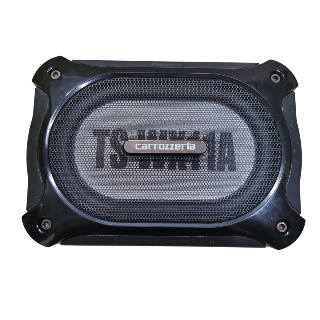 01811SP『 carrozzeria / TS-WX11A 』 カロッツェリア 車載用コンパクト サブウーファー　音声出力OK　汎用品　コントローラー付属 Pioneer Carrozzeria TS-WX11A Compact Powered Sub Woofer 150W
