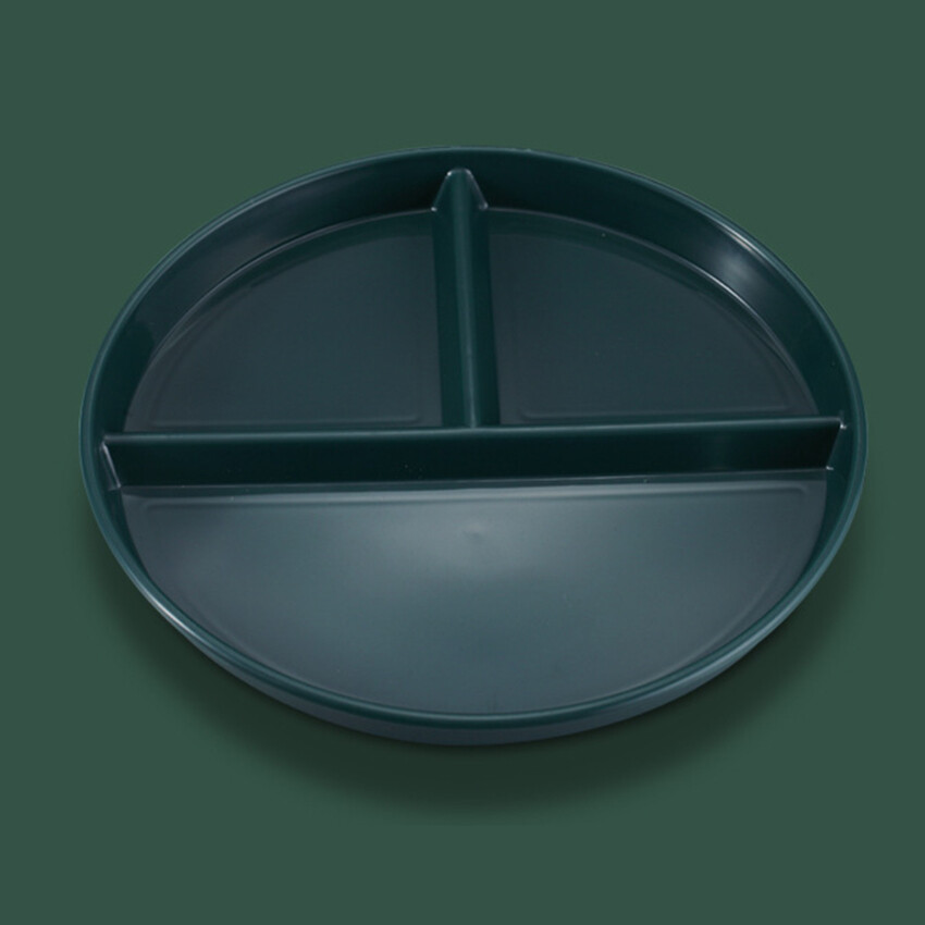 Dinnerware Divided Plates , Bariatric Plates For Portion Control, Plastic Reusable 3 Compartment Plate