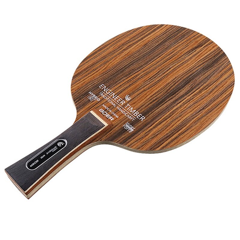 Offensive Table Tennis Blade Super Hard Ebony Face 3+2 Ping Pong Blade for Quick Attack Drive