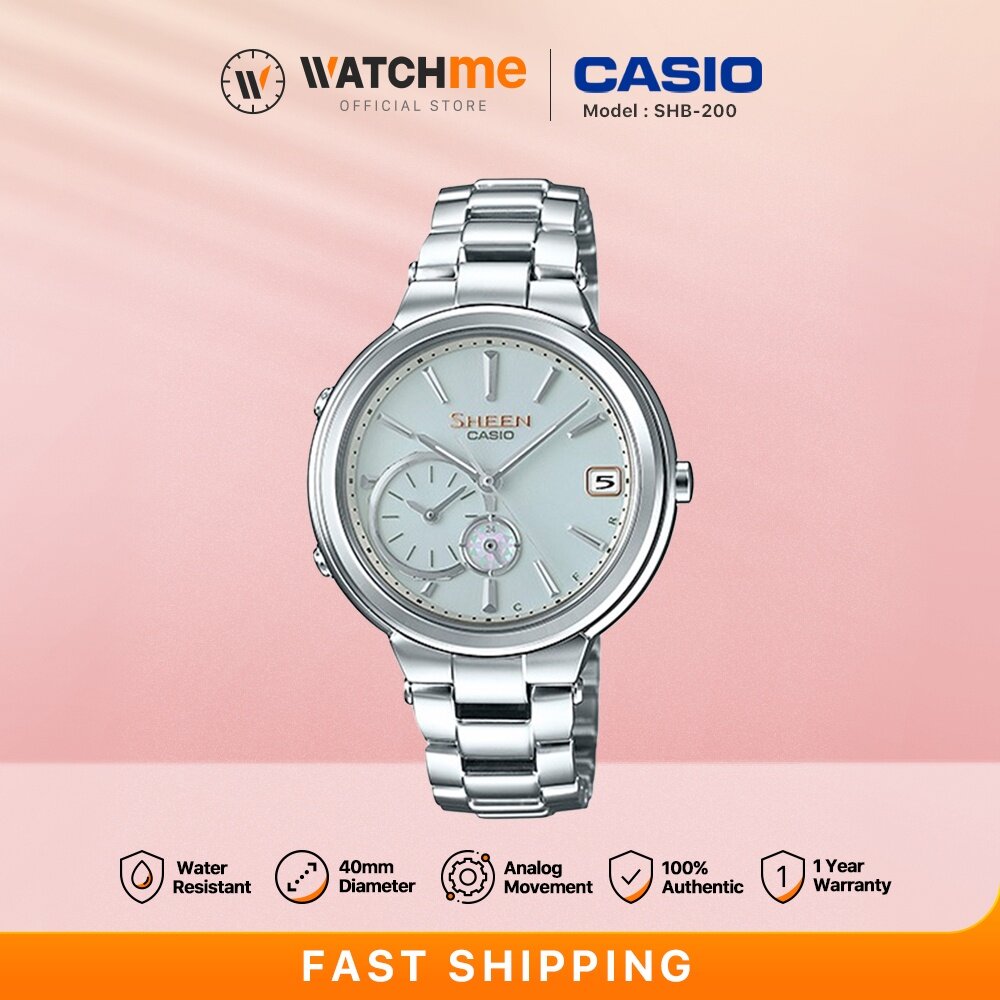 CASIO SHEEN SHB 200 SERIES Fashion Analog Stainless Steel Band Women Watch Jam Tangan Perempuan Lazada