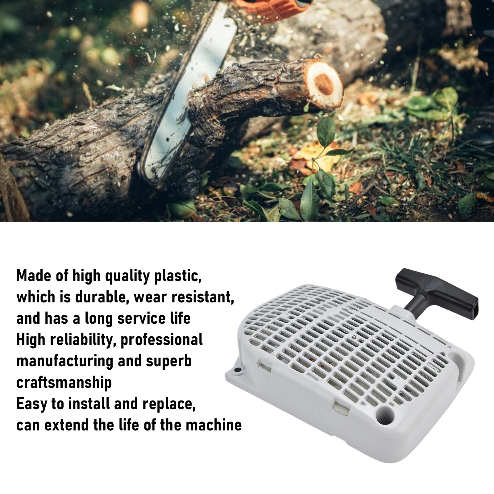 Chainsaw Recoil Starter Garden Pull Starter Replacement 1122‑080‑2110 for STIHL MS660 066 650