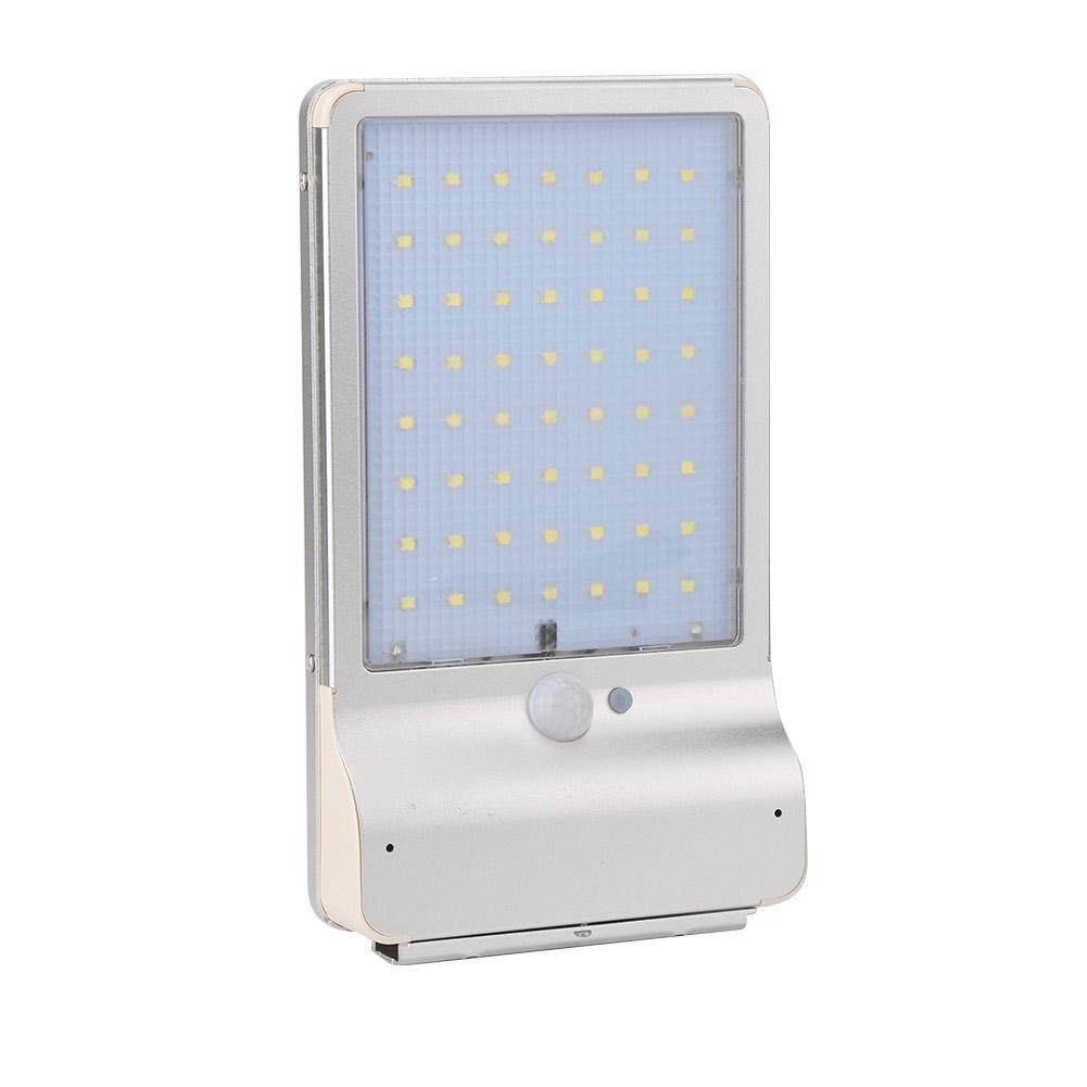 6 chế độ 56 LED Điều Khiển từ xa Nhôm Treo Tường Năng Lượng Mặt Trời Ánh Sáng Cảm Biến Chuyển Động Đèn