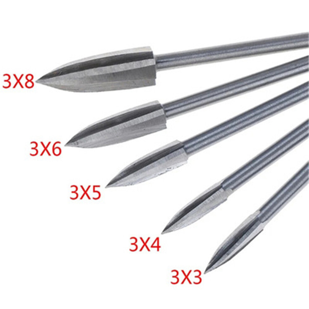 Smart Sensor 5 Pcs Woodworking Carving Tool Wood Carving Drill Bit Drilling Engraving Tools