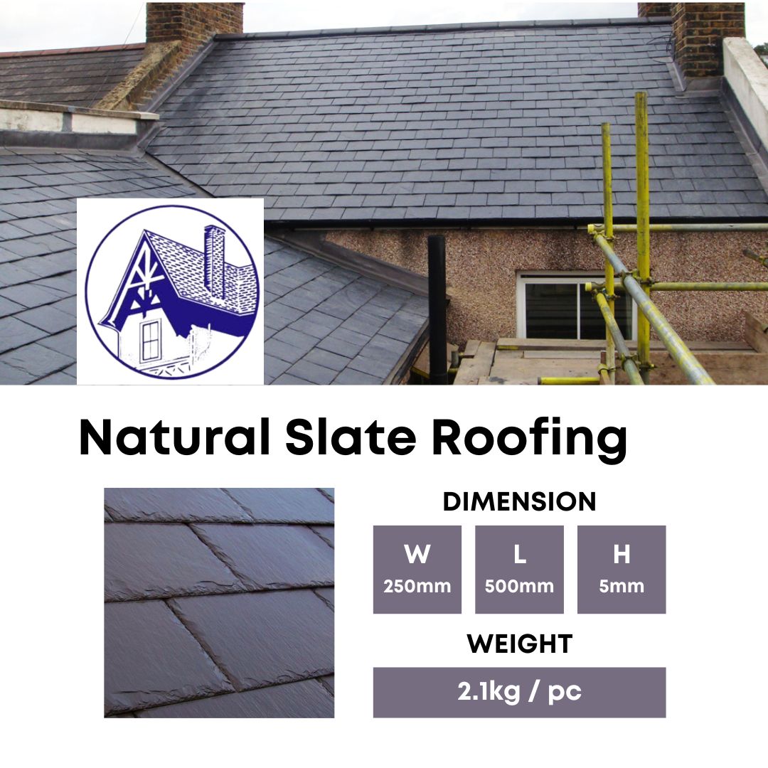 thumbnail interactive-video image 1 of 6-Pack Natural Slate Roofing Tiles, Dark Gray, Pre-Drilled, 10 X 16 Inches (USA Made) 1 of 3