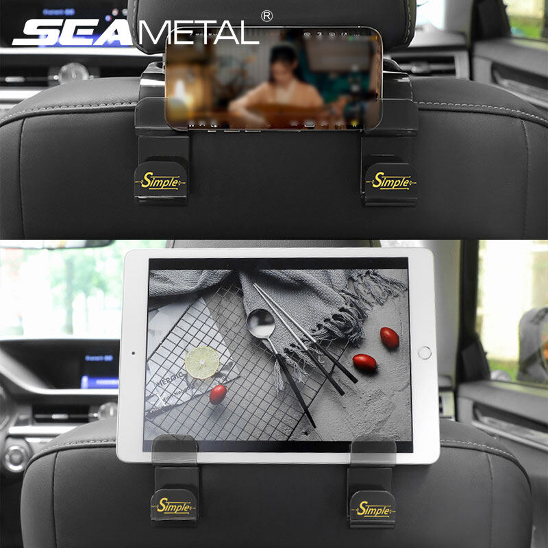 SEAMETAL Car Seat Hook 2pcs Car Translucent Double-layer Hook Multi-function Car Rear Seat Back Storage Hook