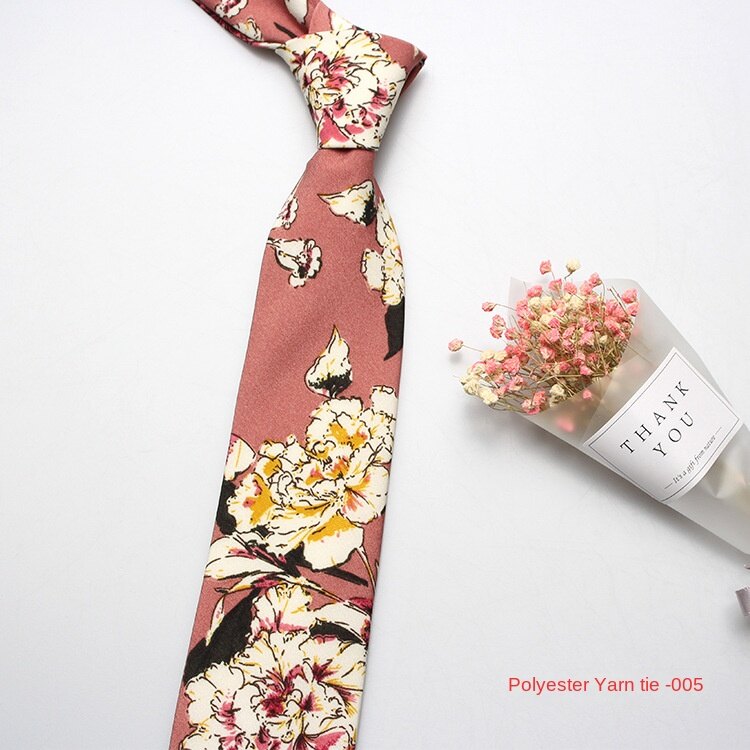 Polyester printed tie Men's and Women's Casual Tie