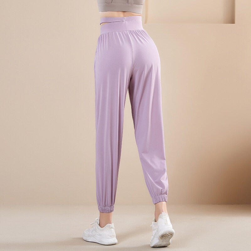 SUPERFLOWER Fiess-Hose für Damen, locker, weites Bein, hohe Taille, zum Laufen, schnell trocknend, Training, lässige Leggings, Sporthose_voghion.com