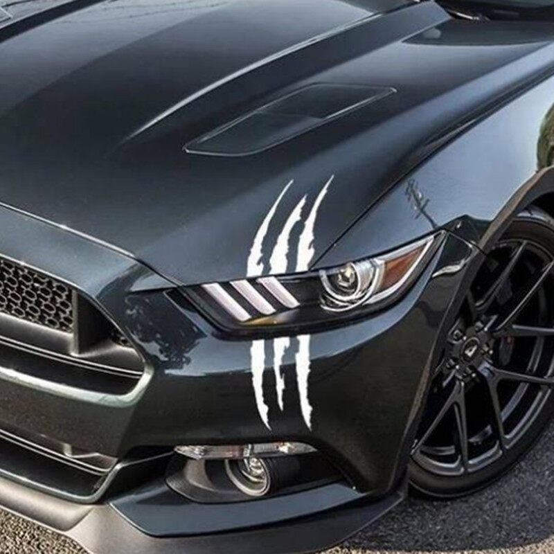 SEAMETAL Car Sticker Reflective Monster Claw Scratch Stripe Marks Headlight Decal