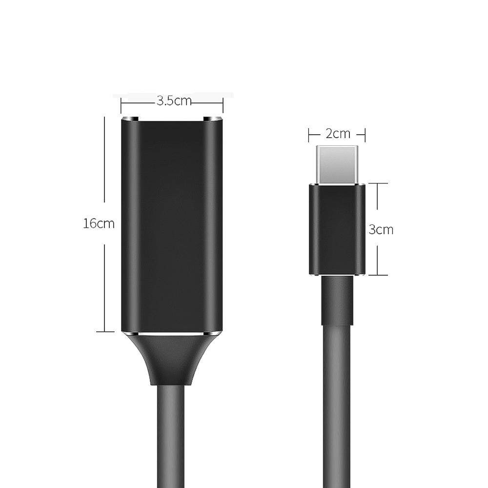 Kebeteme USB Type C To HDMI Cáp Nam Đến Nữ 4 K Sang USB 3.1 Cho Máy Tính Máy Tính...