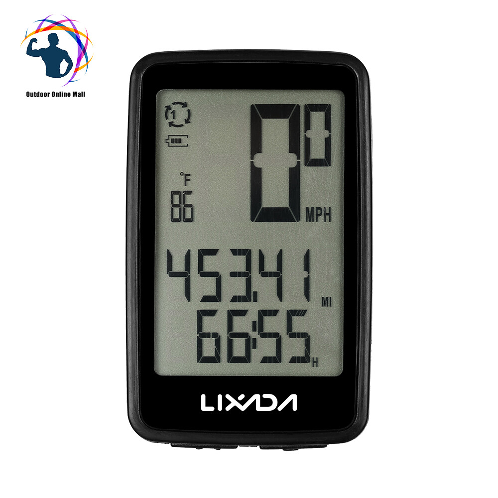 Outdoor Online Mall USB Rechargeable Wire-less Bike Cycling Computer with Bicycle Speedometer Odometer