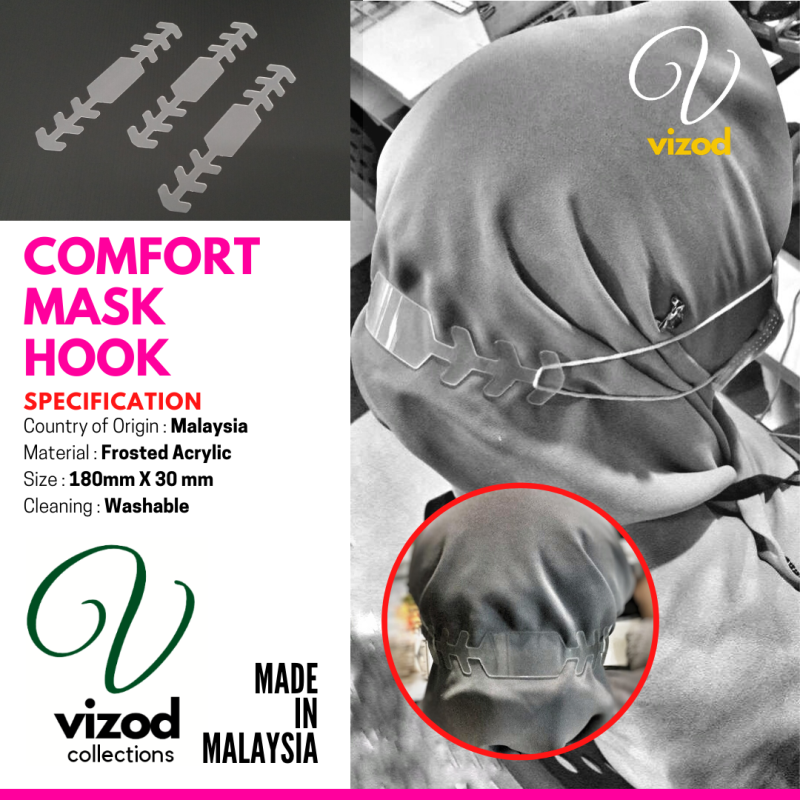 3pcs Face Mask Hook/Mask Holder/ Mask Extension/ Mask Holder Made in Malaysia