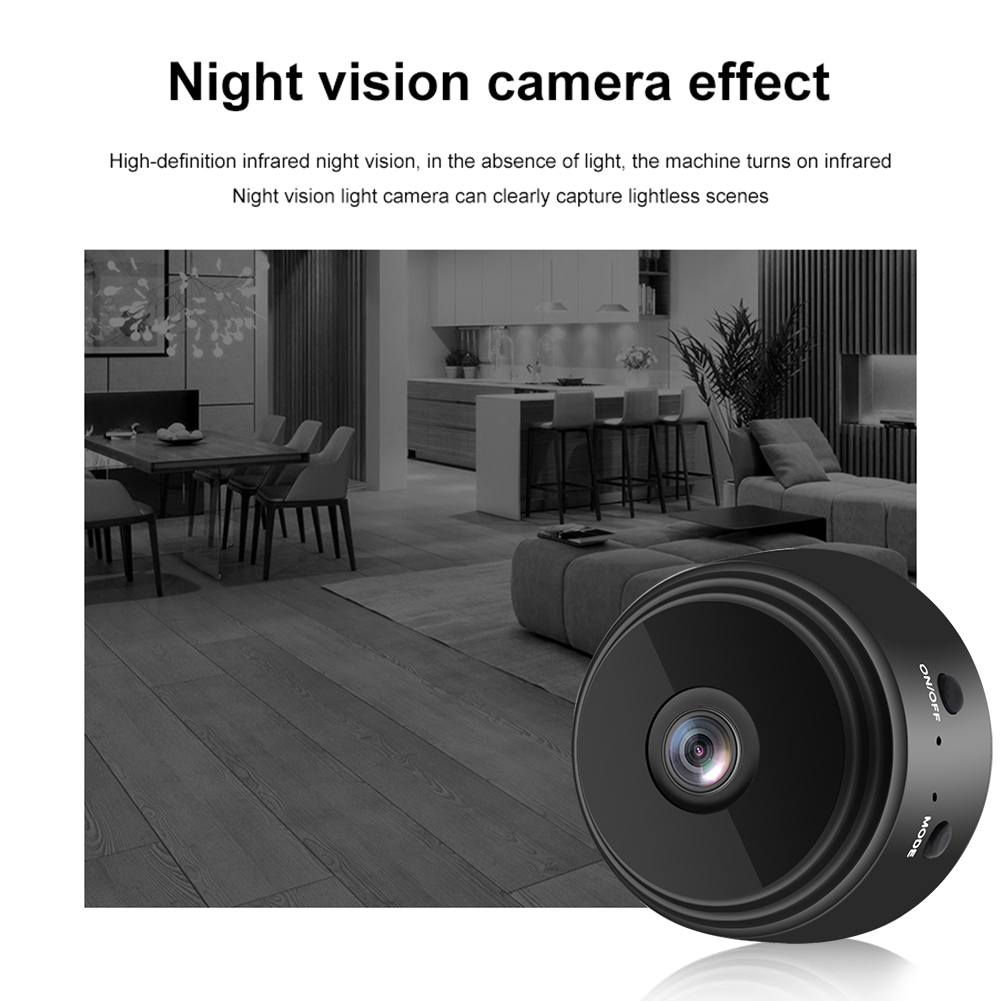 Camera Mini A9 Video Không Dây Tầm Nhìn Ban Đêm 720P HD Máy Quay Micro DVR Phát Hiện Chuyển Động WiFi GIÁM SÁT Webcam Giám Sát An Ninh Trong Nhà Cho Bé